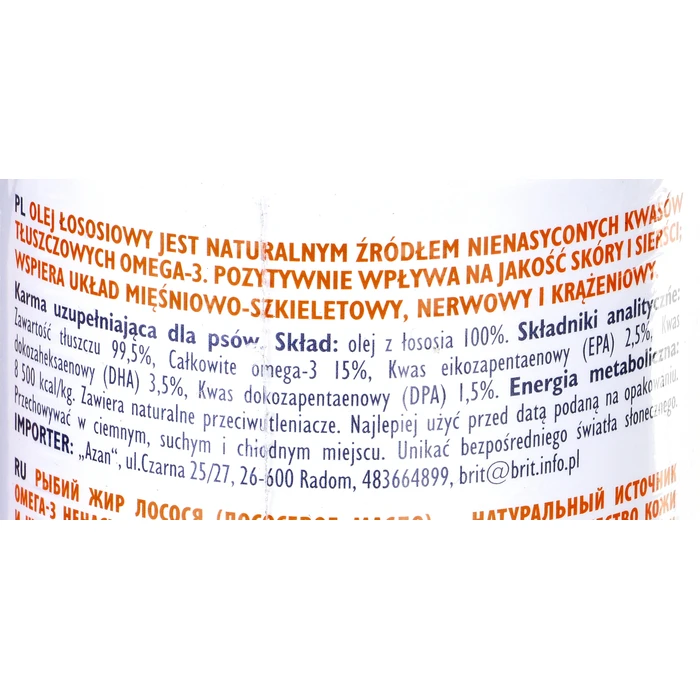 Συμπληρώματα Διατροφής Brit Care Salmon oil 1000ml