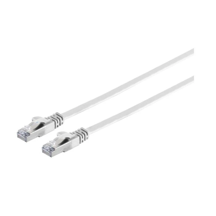 Microconnect Επίπεδο Καλώδιο Δικτύου U/UTP Cat6a 5m Λευκό RJ45
