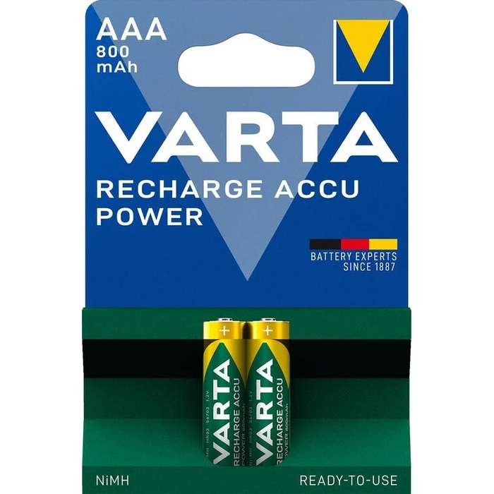Επαναφορτιζόμενες Μπαταρίες Varta R2U AAA 800mAh (2τμχ)