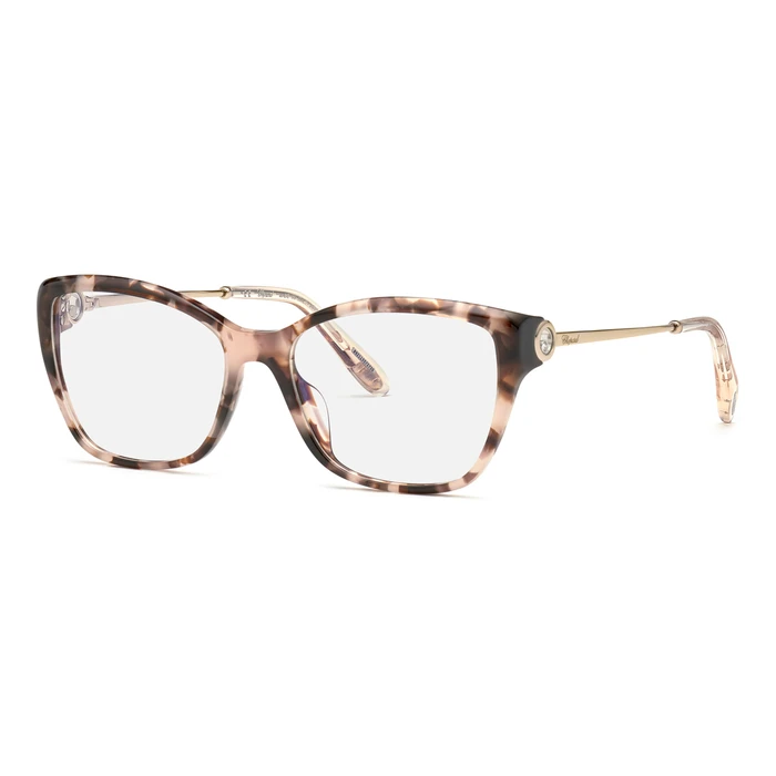 Chopard VCH322S5501GQ Women's Eyeglasses, Lens/Bridge/Temple 55/16/135 mm, Brown Acetate