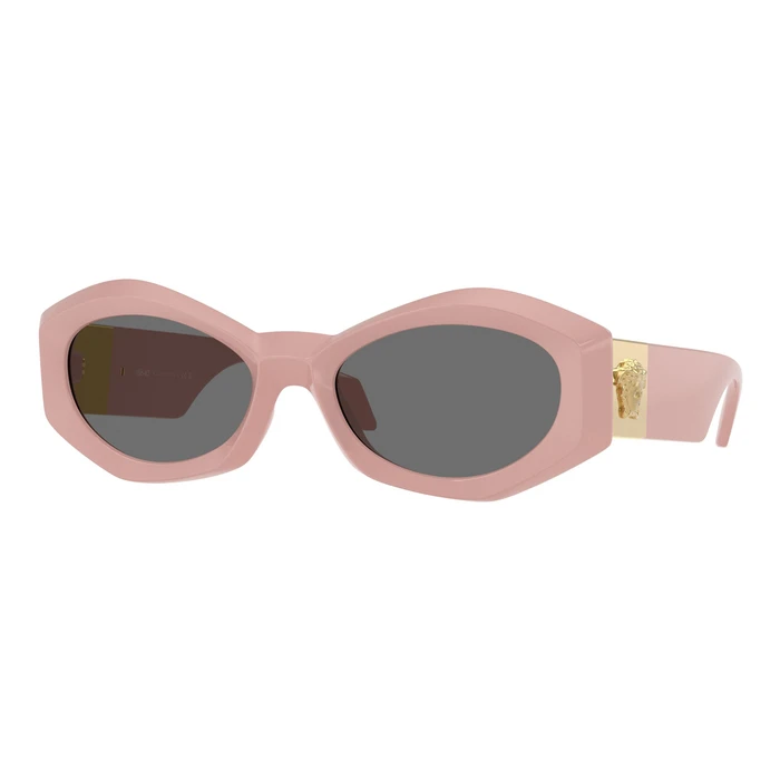 Versace Women Sunglasses VE4466U 546387 - Pink Acetate Frame, Grey Lenses, 54/19/140 mm