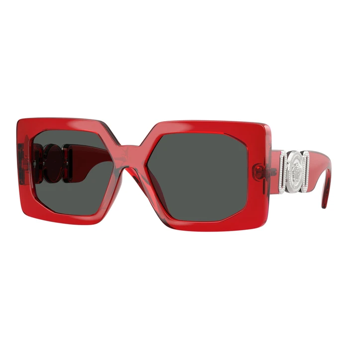 Versace Women's Sunglasses VE4478U-550087 — Red Injected Frame, Grey Lenses (55/17/140 mm)