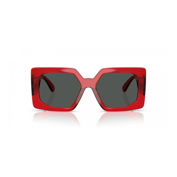 Versace Women's Sunglasses VE4478U-550087 — Red Injected Frame, Grey Lenses (55/17/140 mm)
