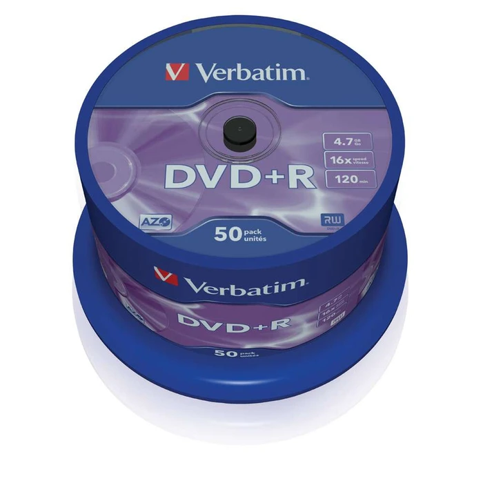 DVD+R Verbatim 4,7GB 50pcs P