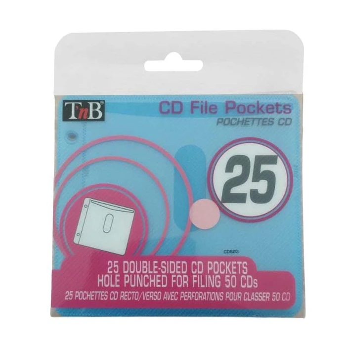 Default Oem CD File Pockets 25 Double-Sided