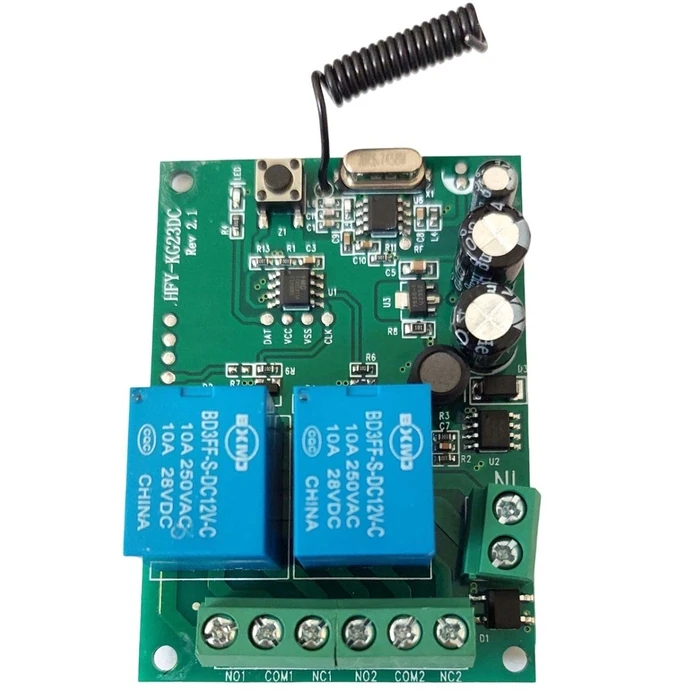 Δικάναλος Δέκτης Εντολών ATC KIT Με 2 Κοντρόλ KG1285V (12V εως 85V)