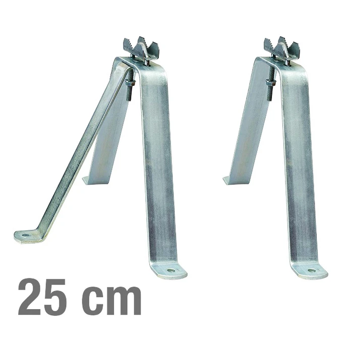 Βάση τοίχου Vikar 21004 για στήριξη ιστού, ατσάλινη, 25cm, 2τμχ