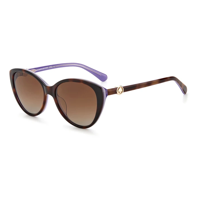 KATE SPADE Visalia Women's Sunglasses - Brown Acetate Frame with Brown Gradient Lenses (55/16/140 mm)