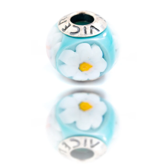 Γυναικείο Charm Viceroy Vmb0041-23 (1cm) από Ασήμι White Blue