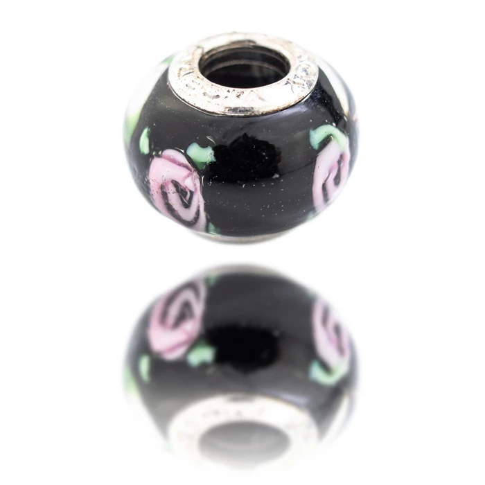Γυναικείο Charm Viceroy Vmm0118-25 (1cm) από Ασήμι Black, Pink, Green