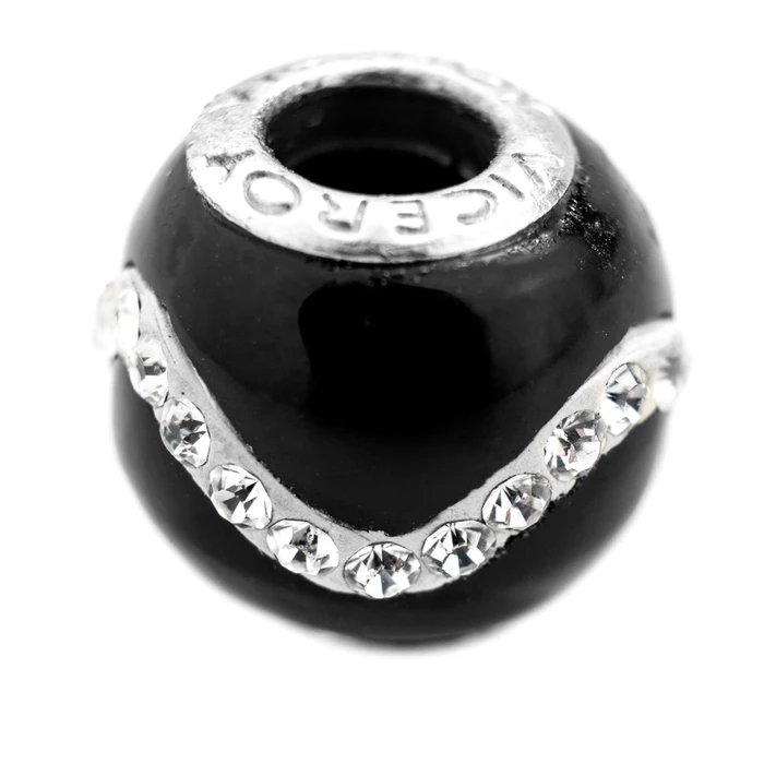 Γυναικείο Charm Viceroy Vmm0210-15 (1cm) από Ασήμι Silver, Black