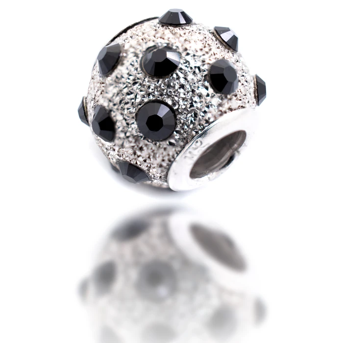 Γυναικείο Charm Viceroy Vmm0238-15 (1cm) από Ασήμι Silver, Black