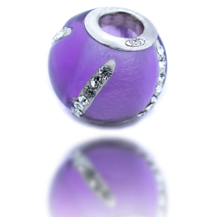 Γυναικείο Charm Viceroy Vmm0311-27 (1cm) από Ασήμι Purple