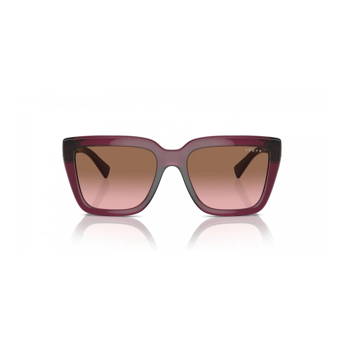 VOGUE Women's Sunglasses VO5575SB (55/18/140) Transparent Cherry frame with Pink Gradient Brown lenses