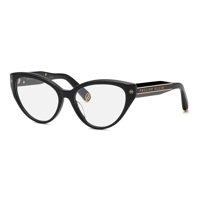 Philipp Plein Women's Eyeglass Frames VPP052M 54/16/135 mm (Black, Acetate)