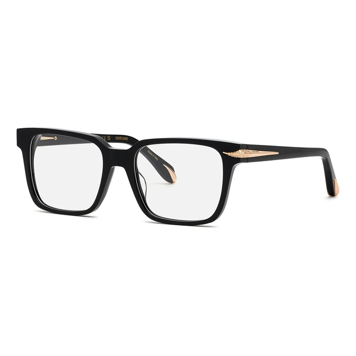 Roberto Cavalli Unisex Eyeglasses VRC019S 52/18/140 Black Acetate
