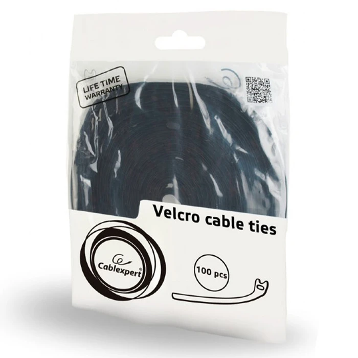Δεματικά Καλωδιών Cablexpert Velcro 210mm 100pcs/Bag Black