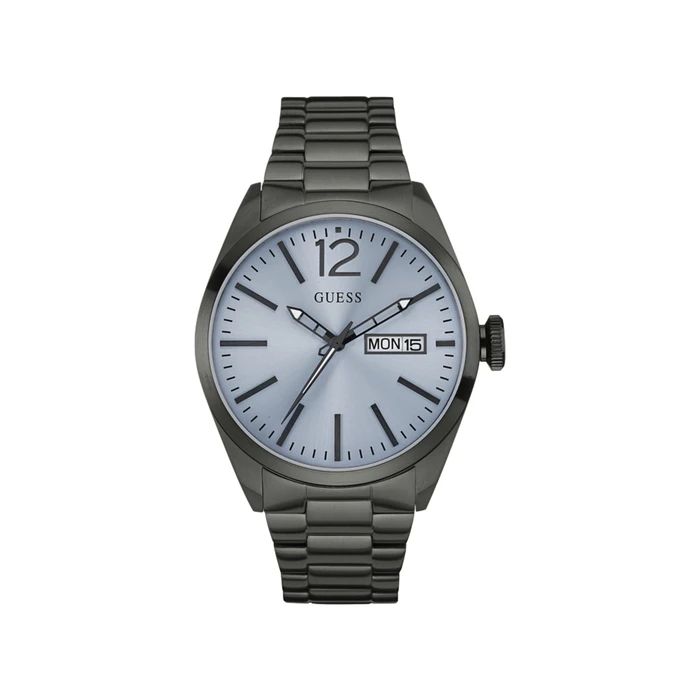 Ανδρικό Ρολόι Guess W0657G1 (45mm) Μεταλλικό Μπρασελέ Γκρι