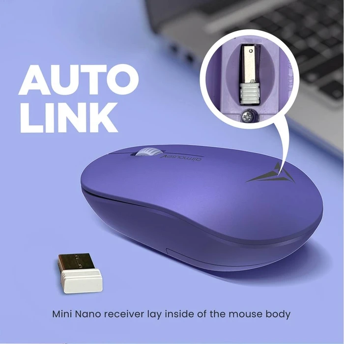 Ποντίκι Ασύρματο Alcatroz Airmouse V Lavender 1200Dpi