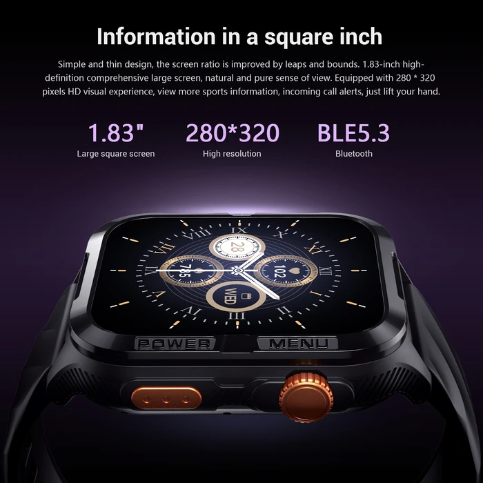 Blackview W10 Pro 46mm Smartwatch με Παλμογράφο (Μαύρο)