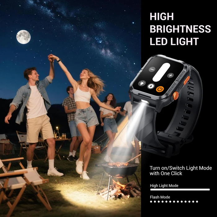 Blackview W10 Pro 46mm Smartwatch με Παλμογράφο (Μαύρο)