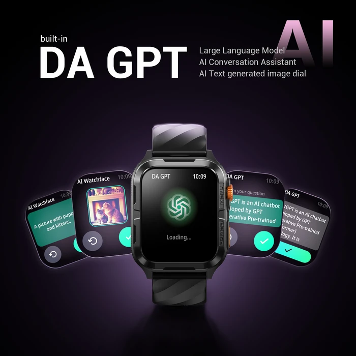 Blackview W10 Pro 46mm Smartwatch με Παλμογράφο (Μαύρο)