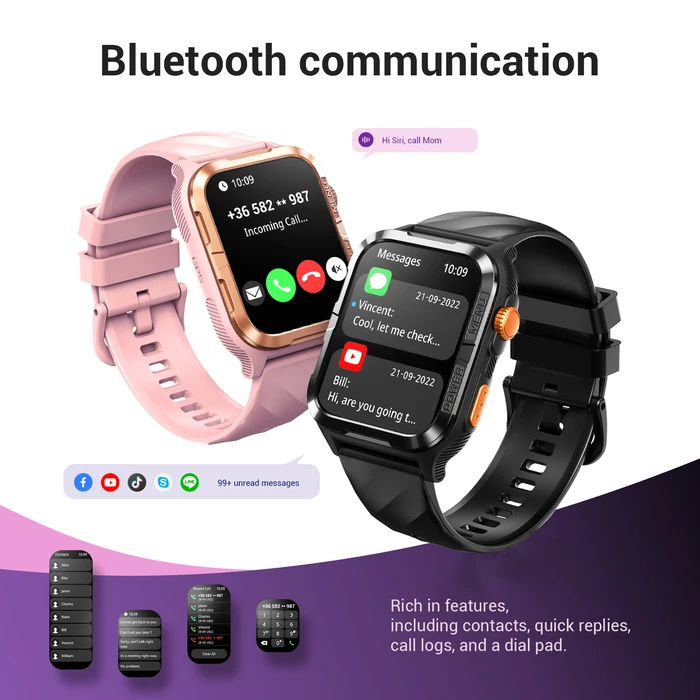 Blackview W10 Pro 46mm Smartwatch με Παλμογράφο (Μαύρο)
