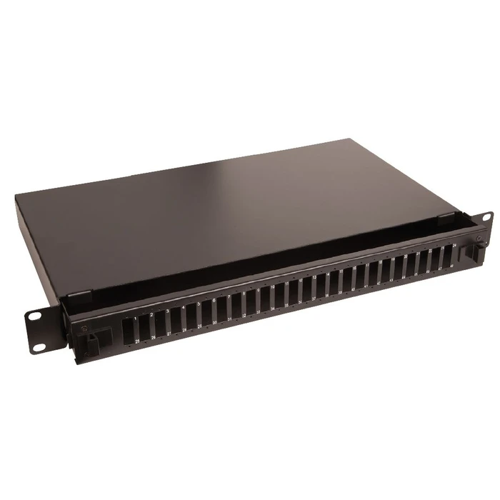 Lanview Optical Patch Panel for 1U 19" Rack 24 Ports Black LVO231552