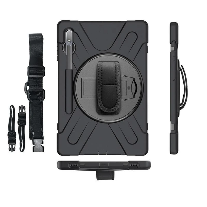 eStuff Chicago Flip Cover Μαύρη (Samsung Galaxy Tab S8/S7)