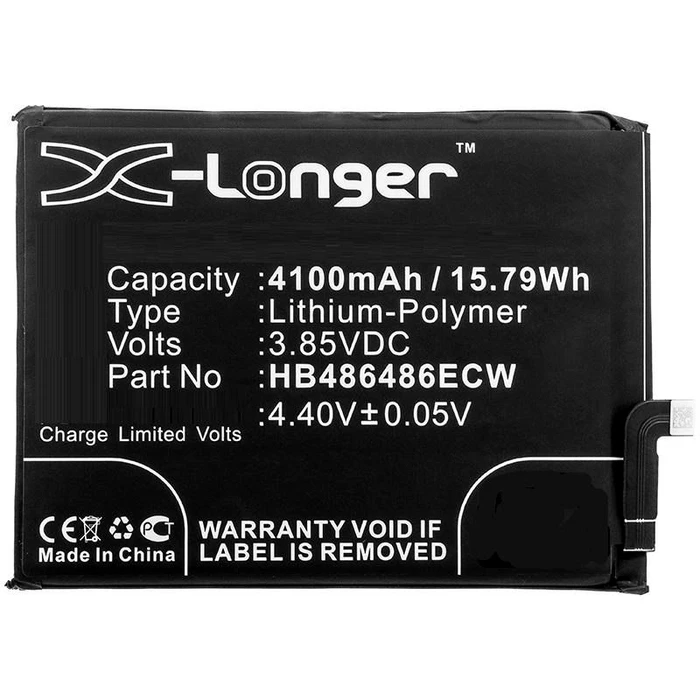 CoreParts Mobile Battery for Huawei 4100mAh Li‑pol 3.85V (CP37, CP60, LYA‑AL00, LYA‑AL00P, LYA‑AL10) – Black