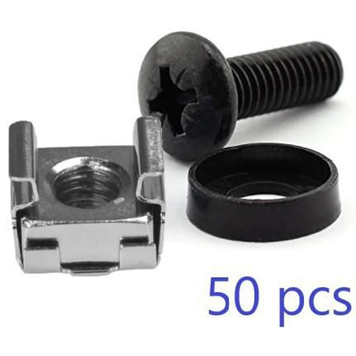 Lanview M6 Σετ Cage Nut με Βίδες Στήριξης - 50 τεμάχια