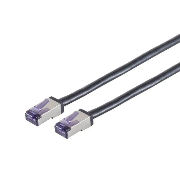 Lanview S/FTP Cat.6a (Gigabit) Ethernet Network Cable 15m Black LVN-CAT6A-FLEX-15M