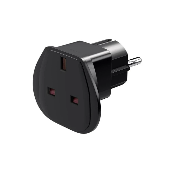 ProXtend Power UK to Greece Plug Adapter (Type G to Type F) - PC-GFFM-000