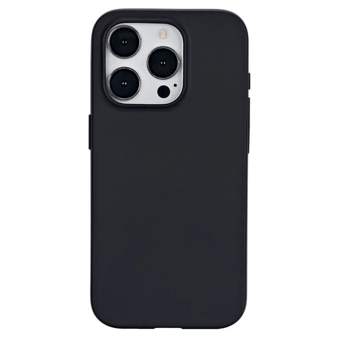 eStuff Infinite Paris Silicone Back Cover Black (iPhone 15 Pro) ES67101027-BULK