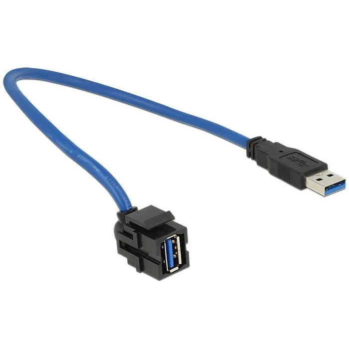 Καλώδιο DeLock USB 3.0 USB-A αρσενικό σε USB-A θηλυκό / USB-B θηλυκό, 0.5 m (86375)