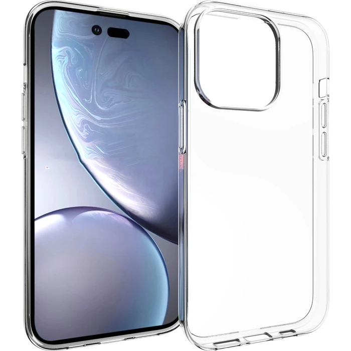 eStuff Infinite Silicone Back Cover Transparent (iPhone 14 Pro)