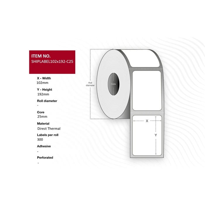 Capture A4 Self-Adhesive Rectangular Labels 102x192mm (300 sheets)