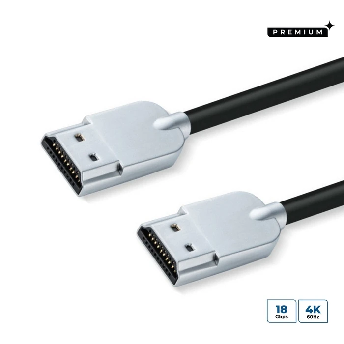 Microconnect HDMI cable HDMI male - HDMI male 1.5m Black (HDMISUPERSLIM015M)