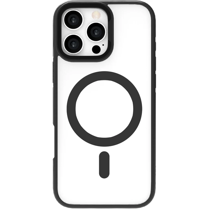 eStuff Infinite Helsinki iPhone 16 Pro Black Magnetic Stand Cover – 65% Recycled PC, 21% Recycled TPU