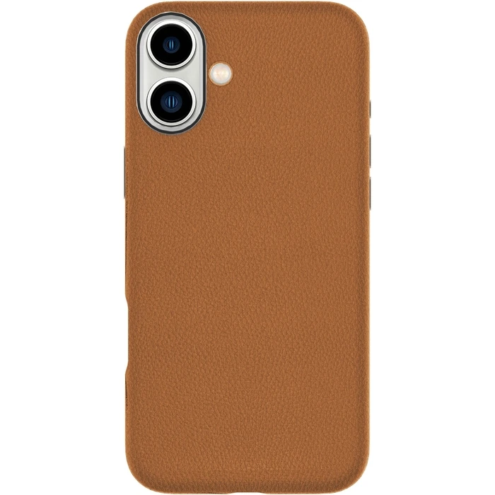 eStuff Infinite Venice iPhone 16 Brown Leather Magnetic Cover (65% Recycled PC, 21% Recycled TPU)