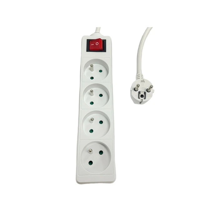 Microconnect Πολύπριζο 4 Θέσεων με Διακόπτη