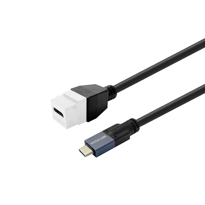 Vivolink Μετατροπέας USB-C female σε USB-C female Λευκό 1τμχ