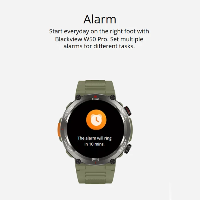 Smartwatch Blackview Multi-Function With Flash Light And Gr Menu Green