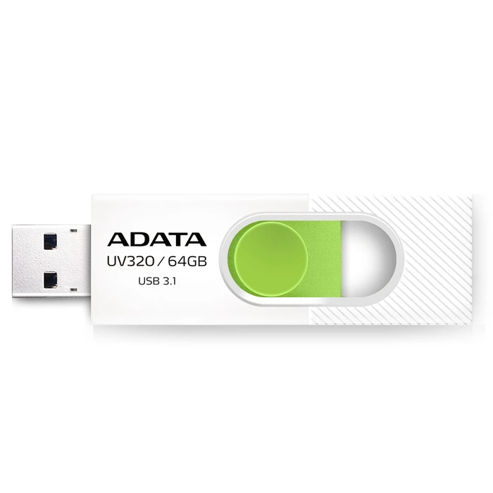 USB Flash 64GB ADATA UV320 Type-A 3.2 Gen 1 (3.1 Gen 1) Green, White