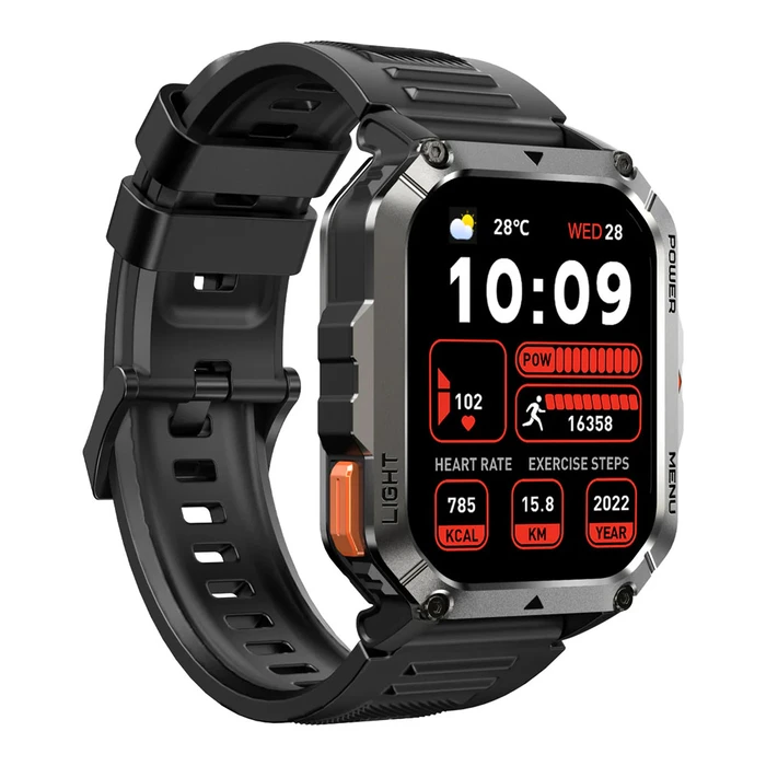Smartwatch Blackview Multi-Function With Flashlight Compass & Health Black