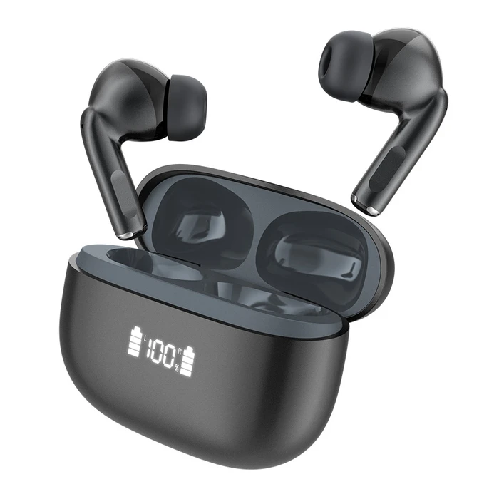 Celebrat W72 In-ear Bluetooth Handsfree Ακουστικά με Θήκη Φόρτισης Μαύρα