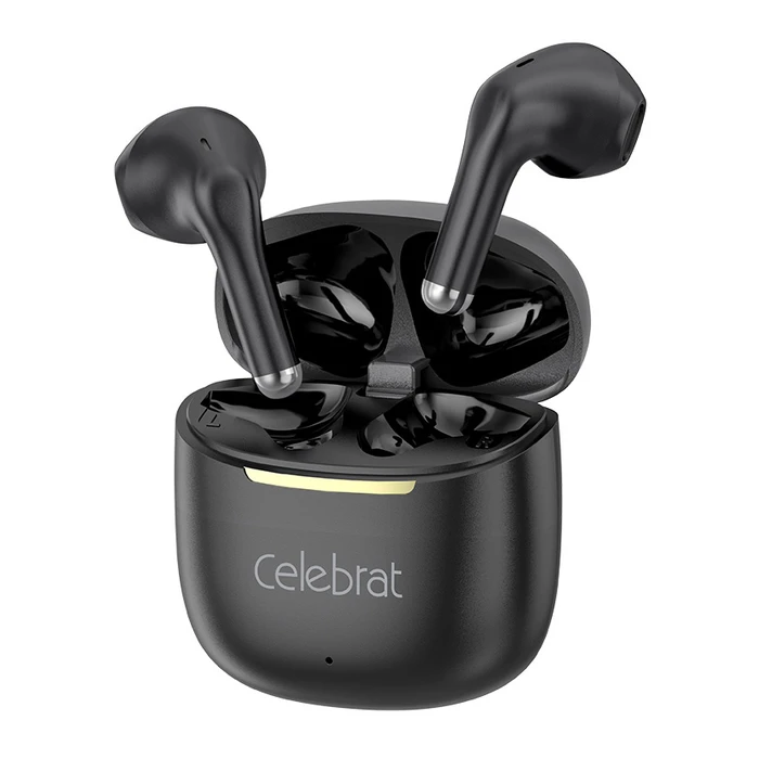 Celebrat W79 Earbud Bluetooth Handsfree Ακουστικά με Θήκη Φόρτισης Μαύρα