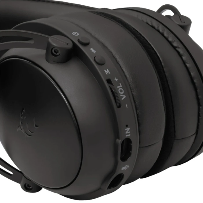 Gaming Headset White Shark Triple Mode Wireless/Bt/3.5mm Gaming Wgh-2443 Black