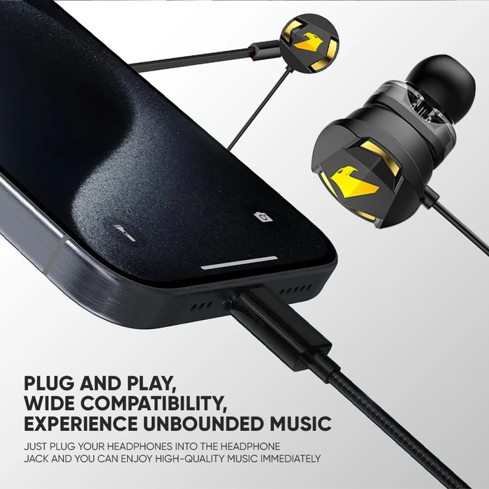 Armaggeddon WASP-5C-B In-ear Handsfree Ακουστικά USB-C Μαύρο