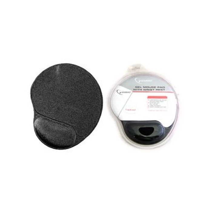 Mousepad Gembird GEL With WRIST REST Black